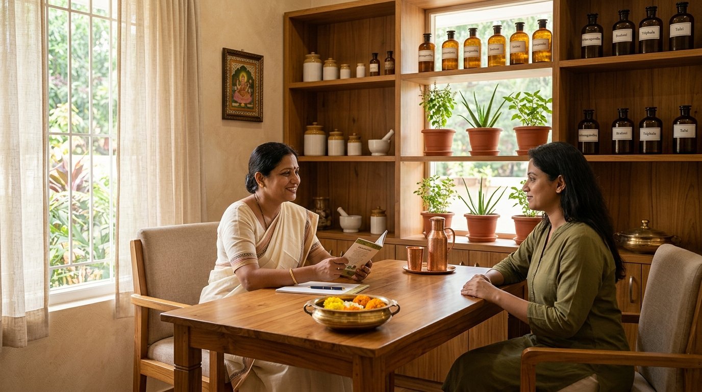 Ayurvedic Clinic Consultation Room - SR Ayurvedic